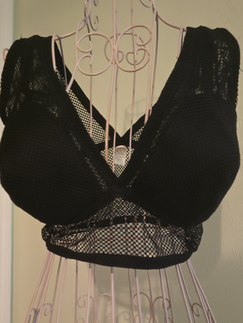 Rougette By Tutti Rouge Fuller Bust Mesh Longline Bralette